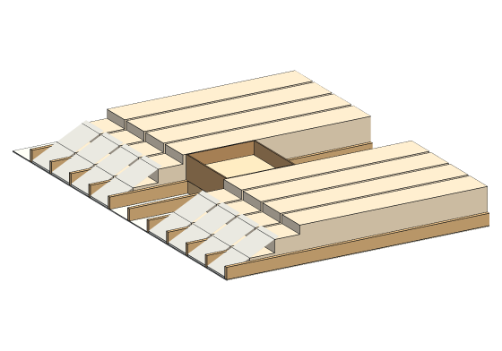 3D model of the Attic access detail — the hatch · its dam · and the r-value nobody builds