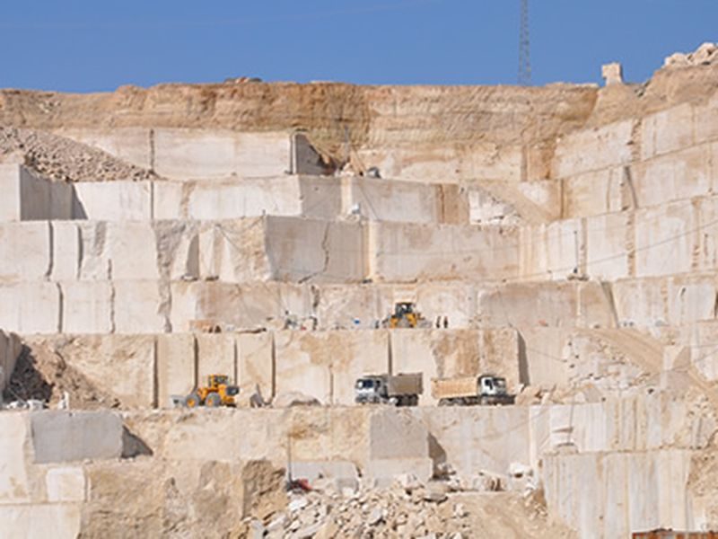 Travertine quarry
