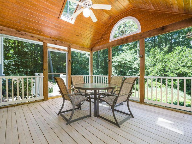 Cypress porch ceiling and siding