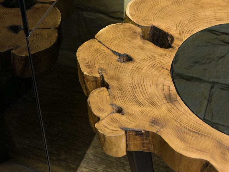 Black walnut live-edge table